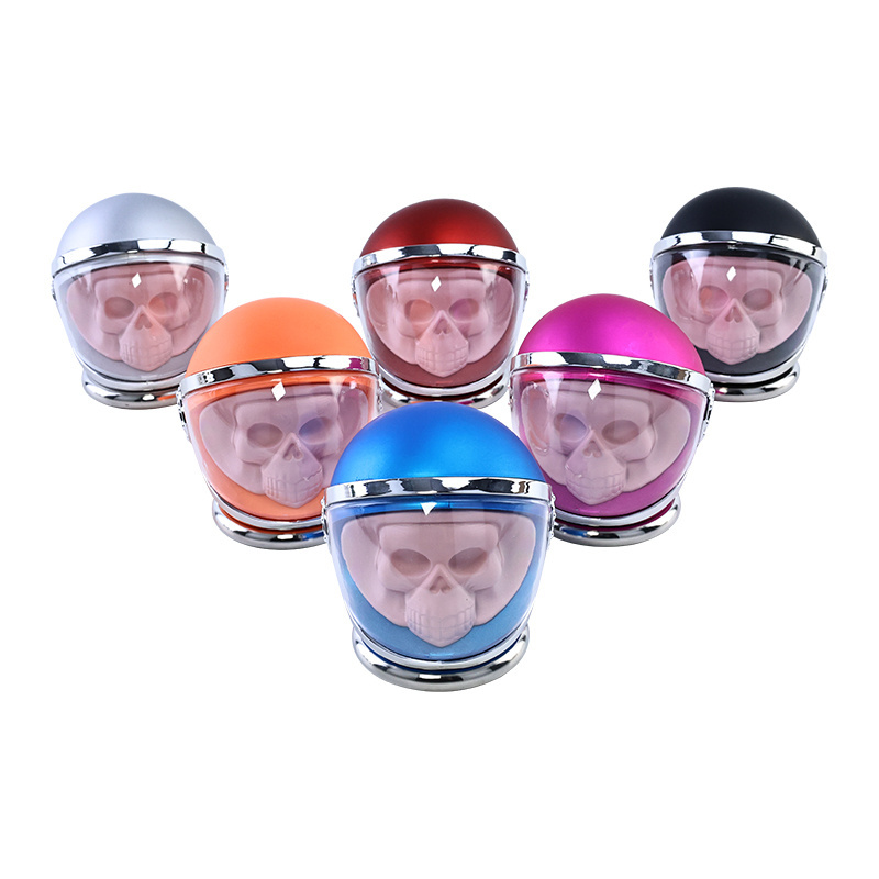 Exclusive Zinc Alloy Dry Spice Grinder Big Size Skull Helmet Herb Grinder