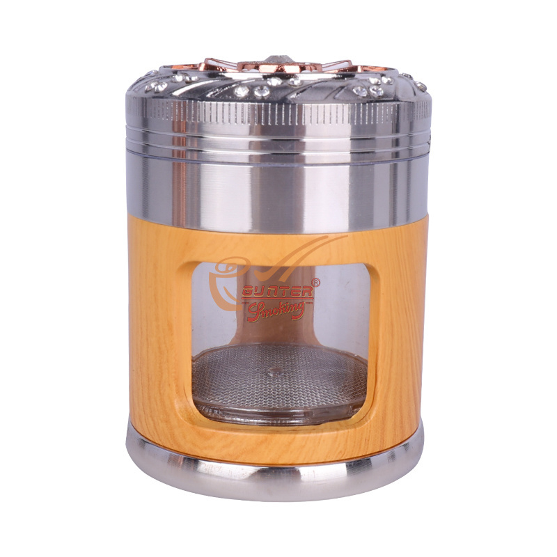 Wholesale Durable 4 Layers Zinc Alloy Herb Crusher New Fashion 62MM Smoking Accessories