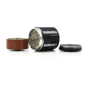 Smoke Shop Products 63mm 3 Layers battery  Zinc alloy  Herb Grinder Smoking Grinder tobacco grinder