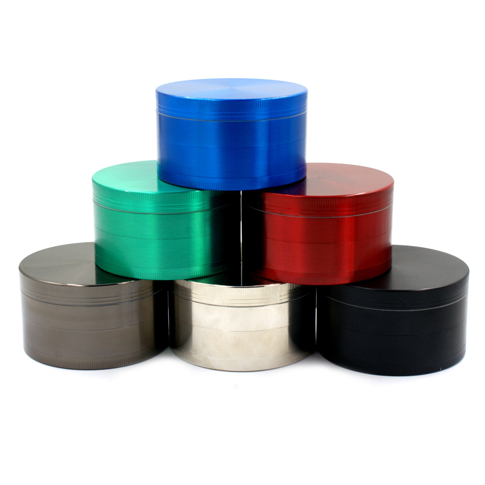 Smoke Shop Products 4 parts Herb Grinder metal Smoking Grinder Custom Logo Tobacco Grinder