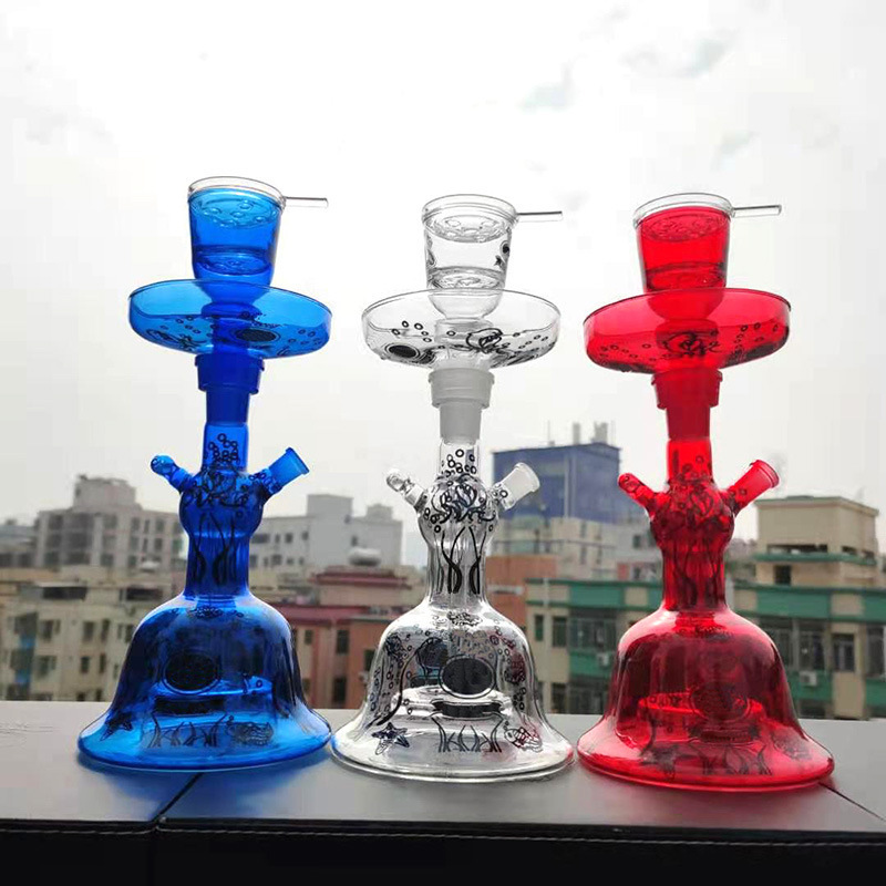 Wholesale Glass led Hookah Shisha Smoking Chicha Sheesha Hookah Acrylic Hookah Shisha