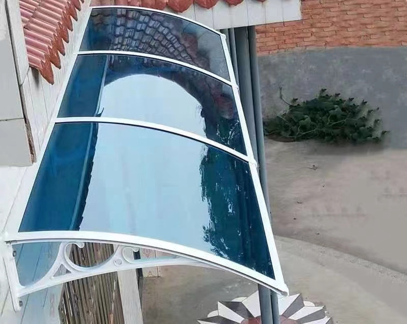 Polycarbonate awning factory price garden awning outdoor polycarbonate roof manhole cover awning