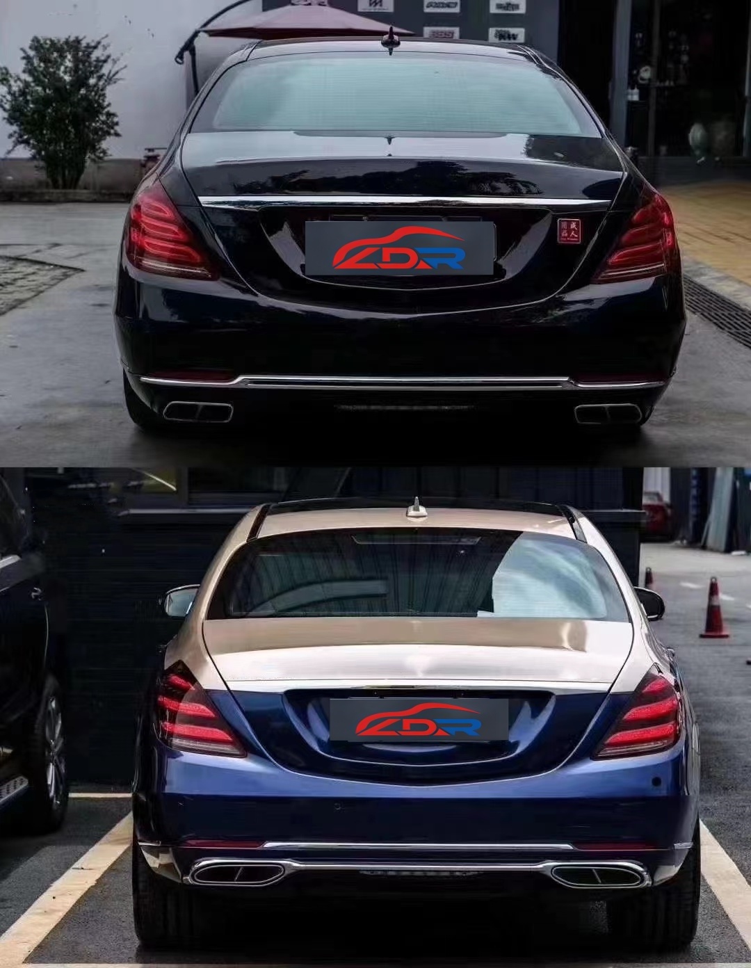 Car Font Back Bumpers Maybach Body Kit For Mercedes Benz S Class W222 S550 Bodykit Upgrade To Maybach Model