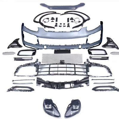 For Porsche Cayenne 958.1 2011-2014 Upgrade To 9y0 Turbo Body Kit Include Front Bumper With Grille Led Daytime Running Lights