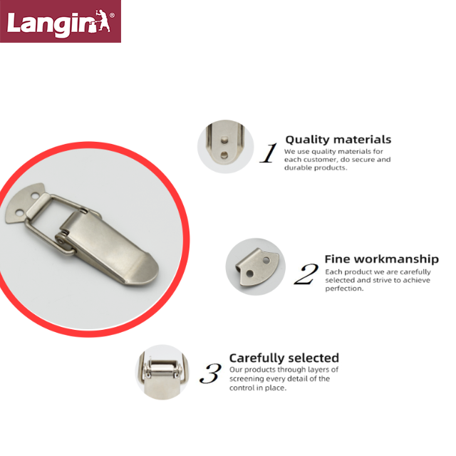 Langin J103  spring loaded toggle latch lock catches box hasp