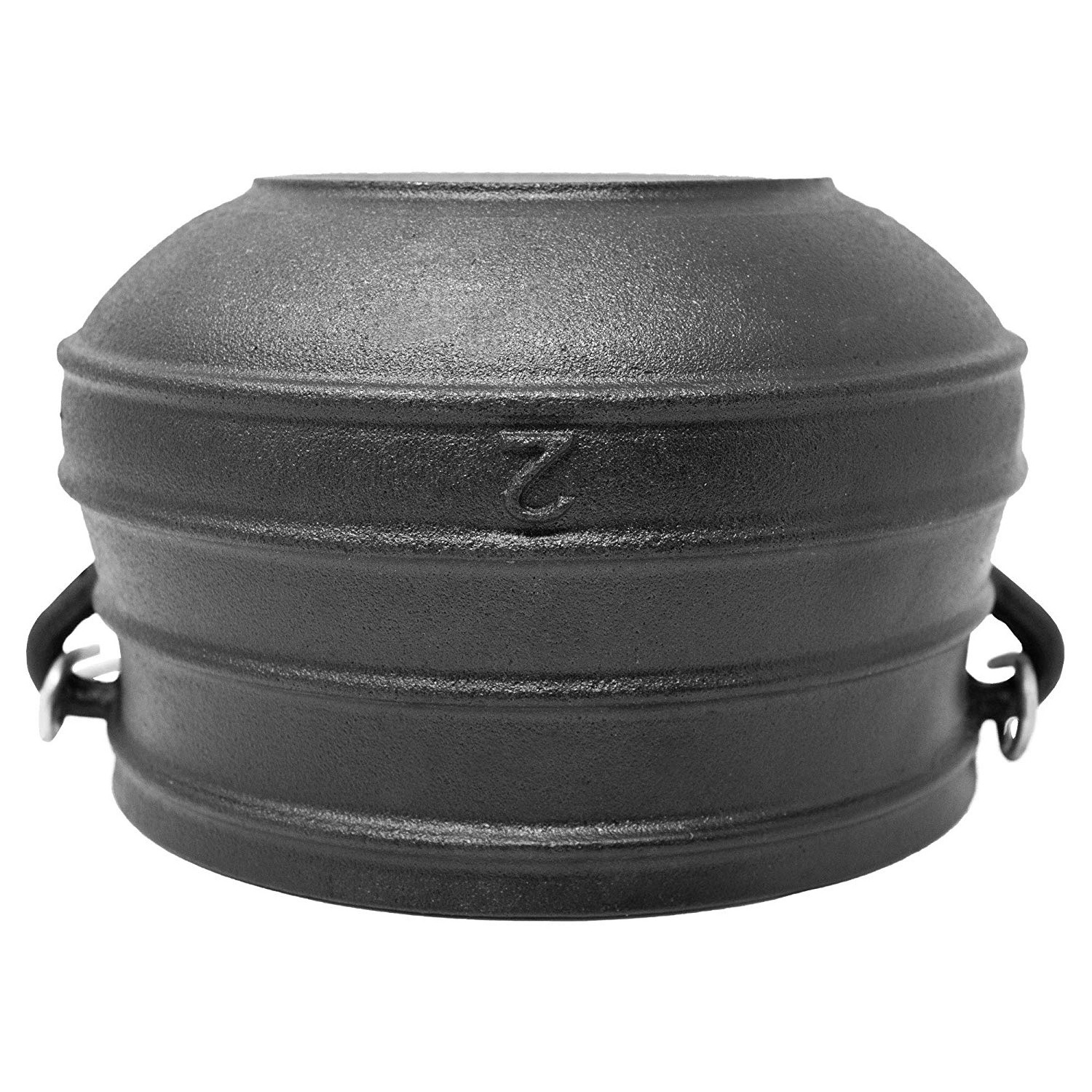 2# cast iron Africa pot, cast iron potjie pot flat bottom, cast iron cauldron