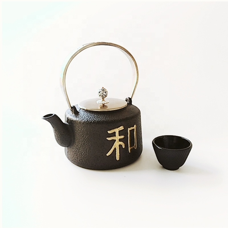 2018 Simple Chinese Cast Iron antique Teapot Black 600ml