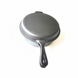 Pre seasoned Cast Iron Combo Cooker with long handle