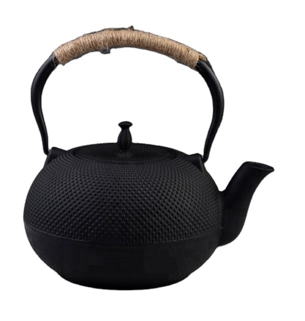 2018 Simple Chinese Cast Iron antique Teapot Black 600ml