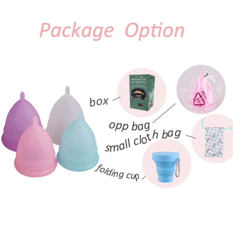 ISO13485 Customized Logo Reusable menstrual cup women vaginal care menstruation cup