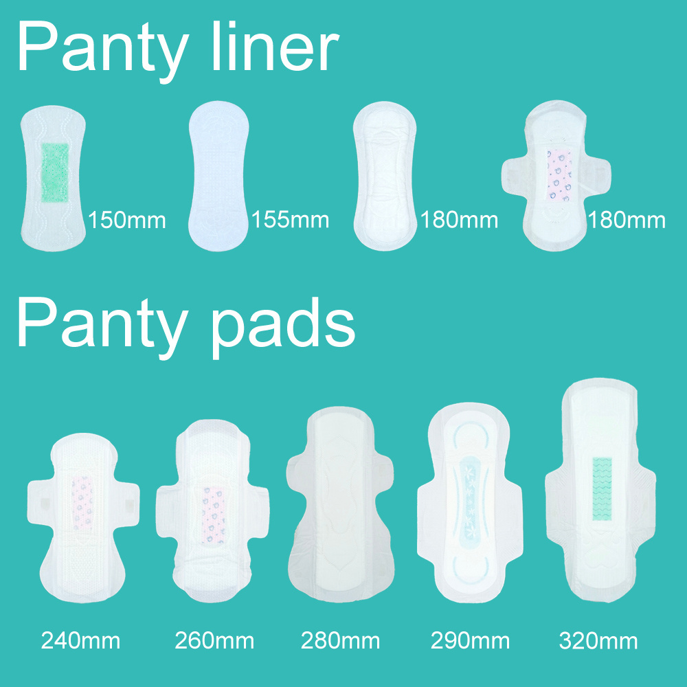 Top Fashion Feminine Hygiene Products Disposable Menstrual Pad Cotton Night Use Sanitary Napkin