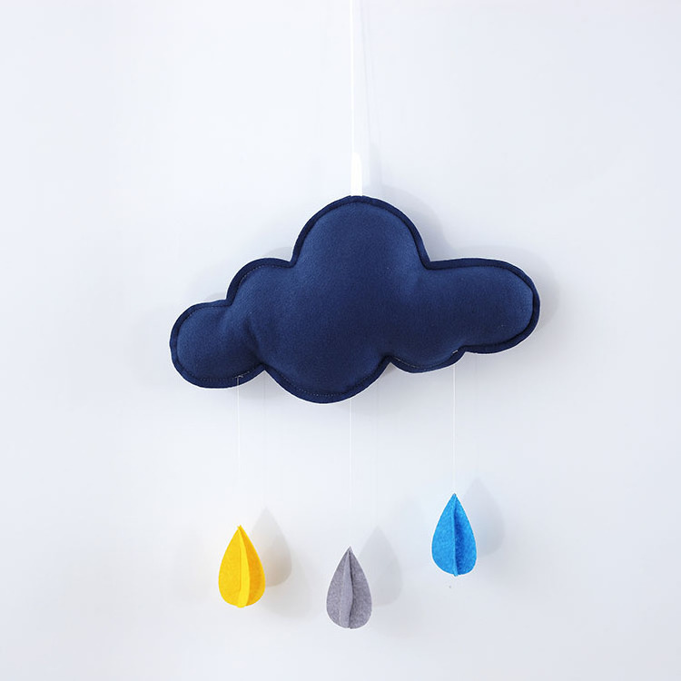 Low Price Cloud Decoration Non-Toxic Room Decor Felt Cloud for Girls