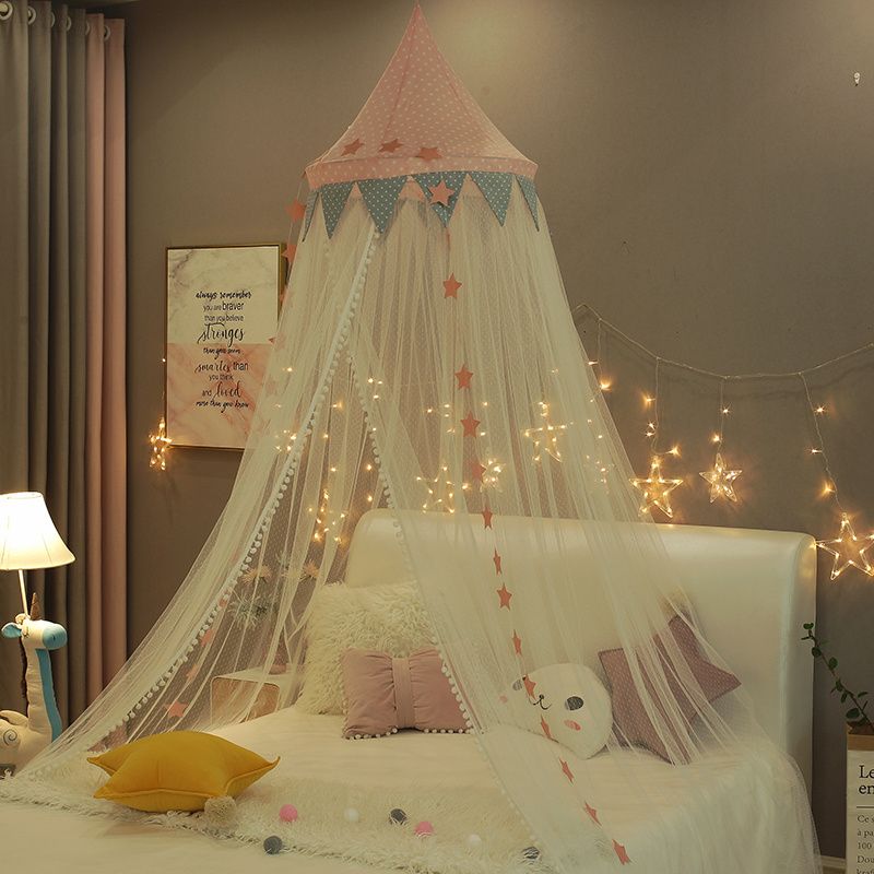 Personalized Kids Circular Mosquito Nets Nontoxic Bed Mosquito Net Door Curtain