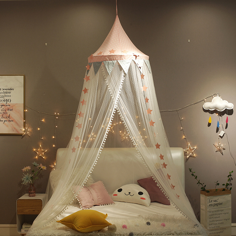 Personalized Kids Circular Mosquito Nets Nontoxic Bed Mosquito Net Door Curtain