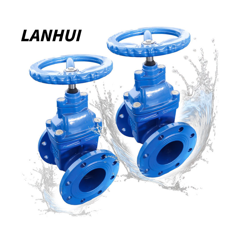 LANHUI rising gate valve flanged gate valve resilient metal seat gate valve