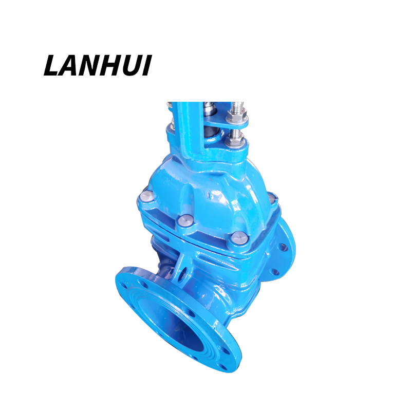 LANHUI rising gate valve flanged gate valve resilient metal seat gate valve