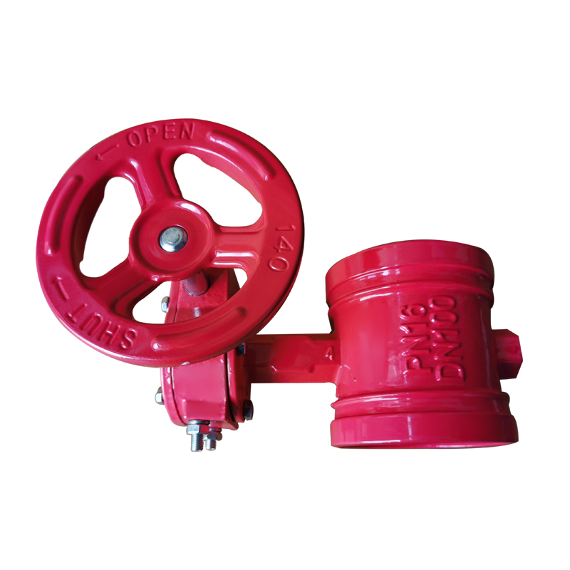 The Best Price Multiple Models Butterfly Valve Ductile Iron Grooved Worm Gear Butterfly Valve Operation