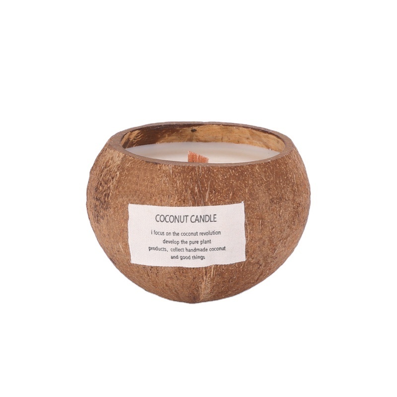 Creative 100% Natural Eco Friendly Coconut Candle Scented Candle In Coconut Shell