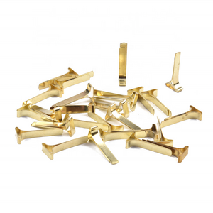 Wholesale 25mm size  T-shaped golden paper fasteners  and No Magnetic  fix paper fastener office stationery  DIY  file Fastener