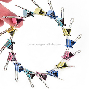 assorted  Colorful Metal Binder Clips 41mm Wide Home Office Colorful File Paper Organizer Clip Food fold back  Clips