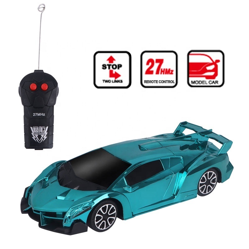 electroplate 2 channel 1/18 scale rc toys remote control car for adults