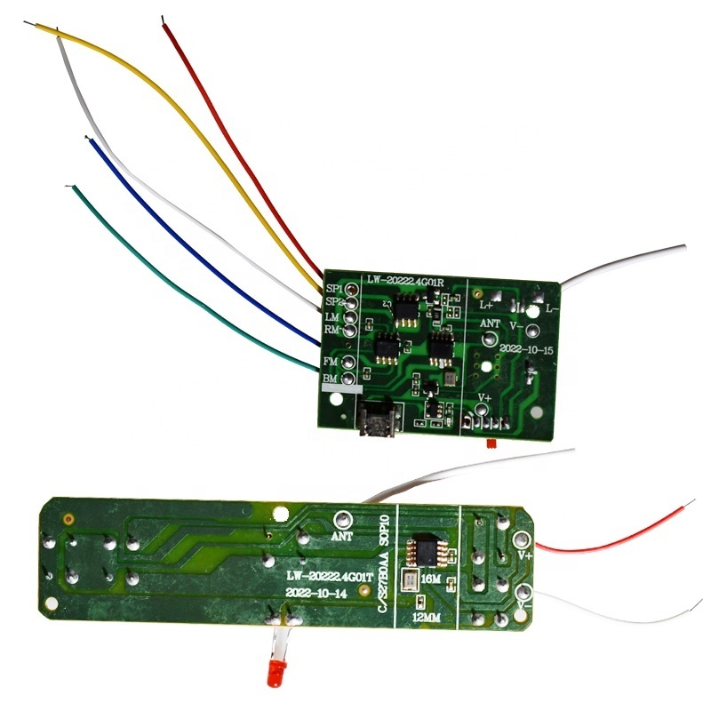 2.4ghz 6 channel transmitter receiver pcb remote control toy car circuit