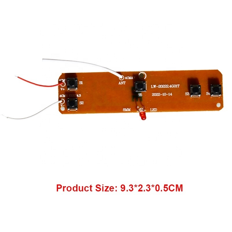 2.4ghz 6 channel transmitter receiver pcb remote control toy car circuit