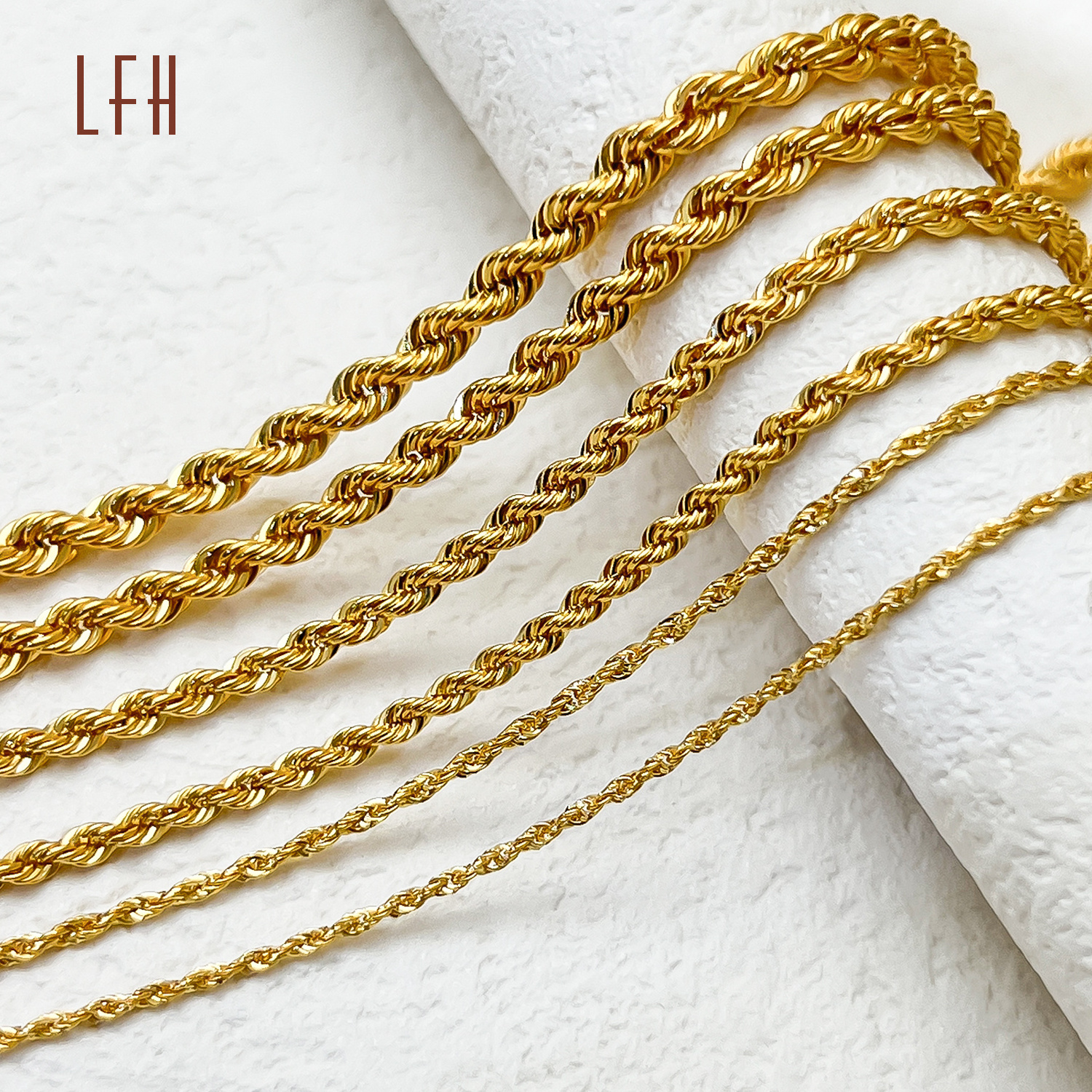 Au750 Twisted Rope Chain Necklace pure 18k gold Necklace Real Gold Jewelry 18k with Certificate oro 18 k Gold Jewelry Rope Chain