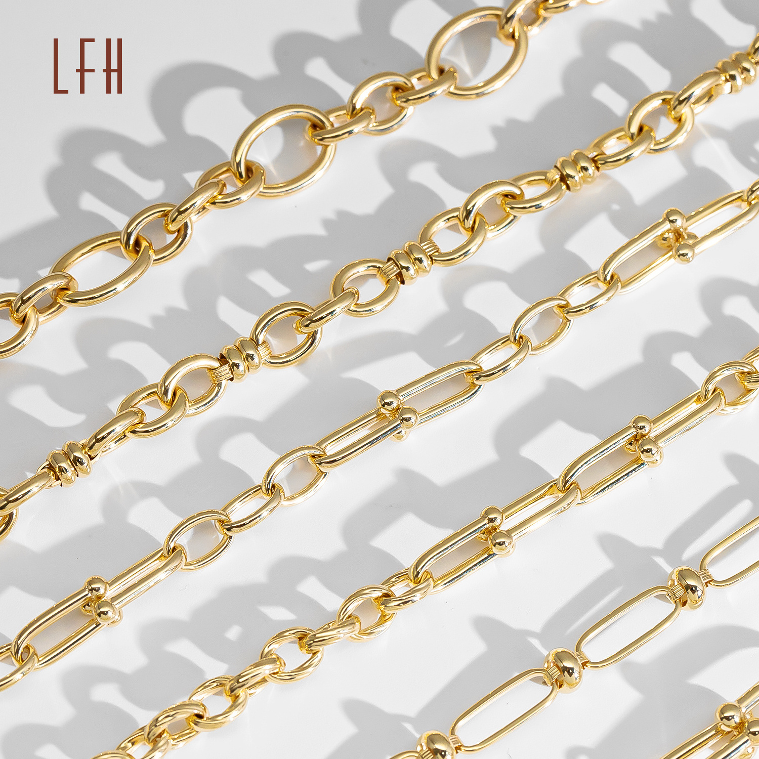 Wholesale 18K Real Pure Solid Gold Customized Hollow Chain Bracelet Oro 18k original  Gold Jewelry 18k Real