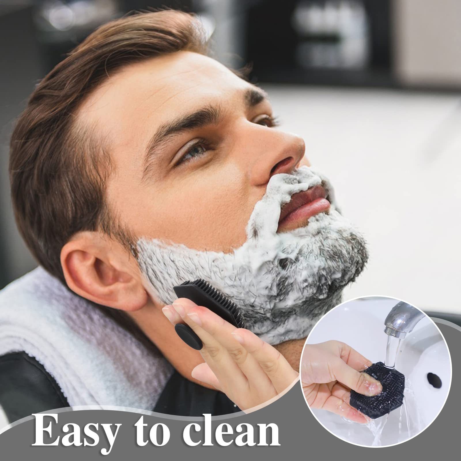 Soft Silicone Face Scrubber Baby Wash Massage Shower Exfoliating Silicone Beard Brush Skin Scrubber Face Cleaning Brushes