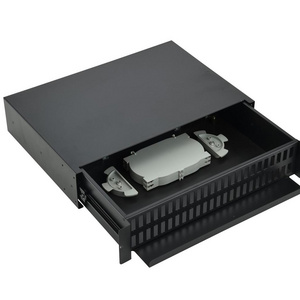 LE-Brand Supply wall mounted 48 port SC/LC 1 U fiber optical patch panel distribution frame ODF