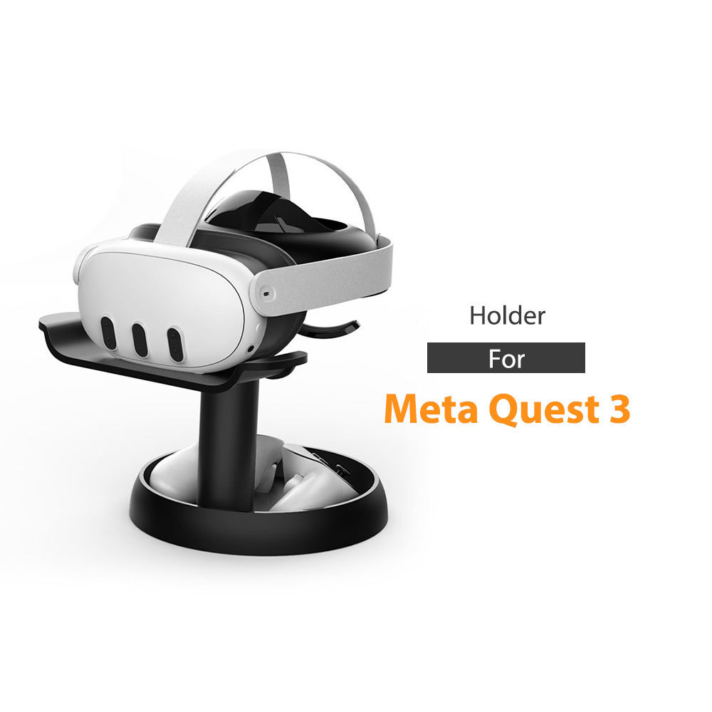 Vr Headset Holder Display Stand For Meta Quest 3 Accessories Adjustable Universal Glasses Storage Rack