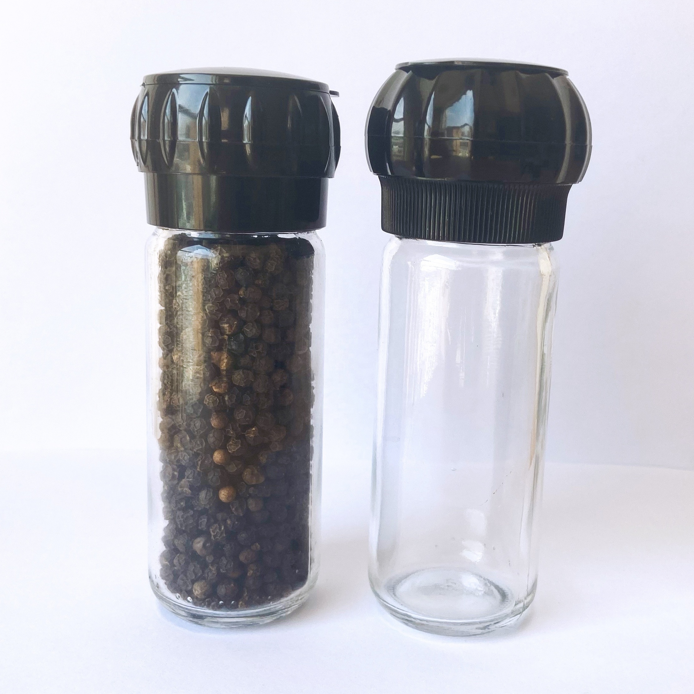 Manual Black Plastic Pepper Grinder Dry Spice Grinder Salt Pepper Mills Herb Mill