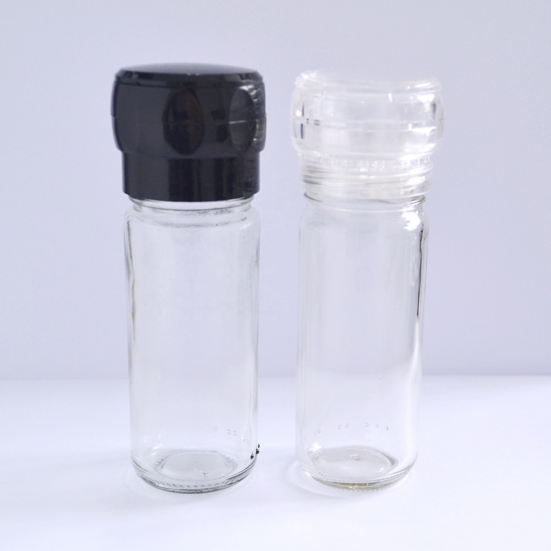 Wholesale Dry Salt Grinder Spice Mill Pepper Powder Crusher Hand Grinder With 100 Ml Glass Bottle