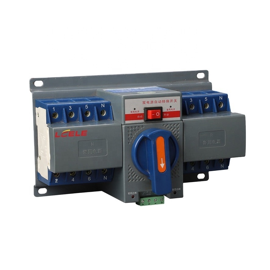 63A to 630A 3 phase ATS automatic changeover switch moulded case dual power automatic transfer switch