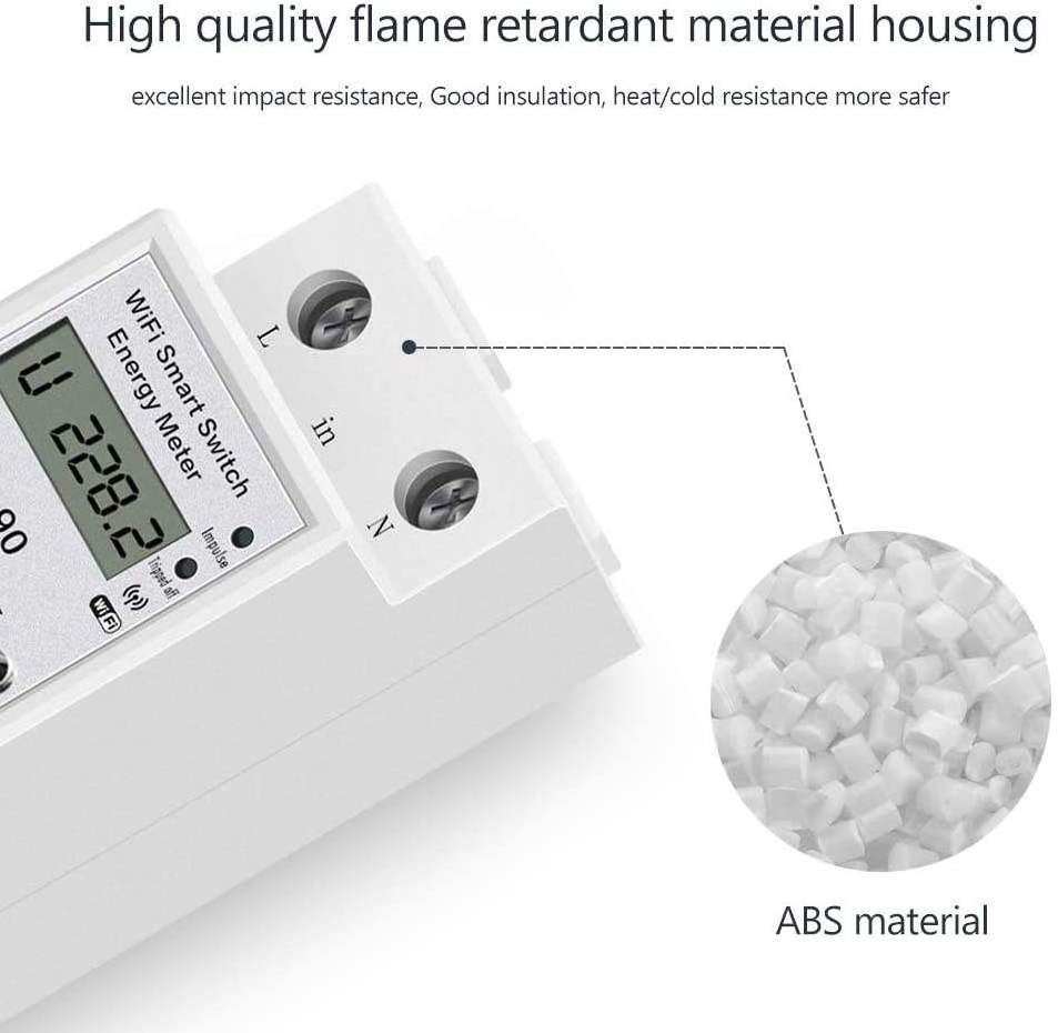 Smart Wifi Power Meter Single Phase Digital Watt Meter/smart Wifi Prepaid Energy Meter Din Rail Analog and Digital Class 1