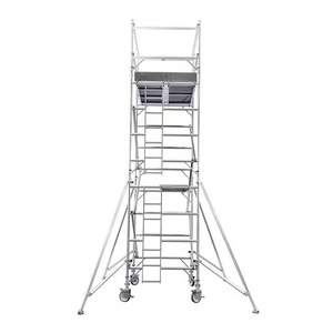 Movable wheels Ladder Concrete Slab Masonry Durable Construction Building Maintenance decoration project aluminum Scaffolding