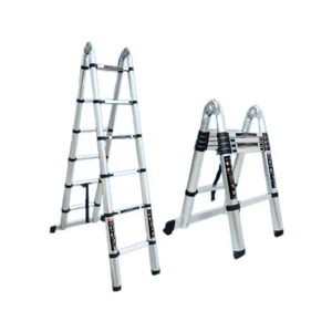 Herringbone type double sided step ladder aluminium telescopic ladder