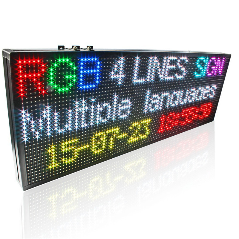 Programmable Multi-color LED Digital Scrolling Message Board led banner Sign Board