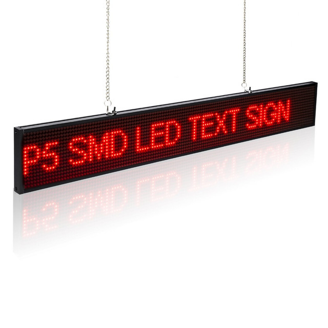 Electronic programmable custom advertising led scrolling running text display sign board