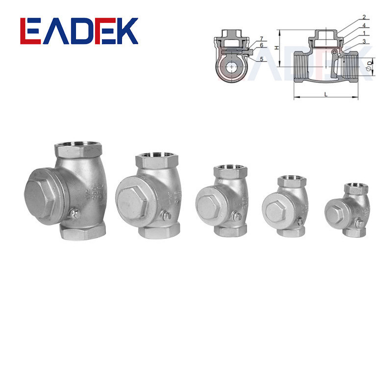 Stainless Steel 304/316 Thread Connection Ball Check Valve Swing Check Valve