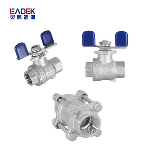 Class 150LB CF8 Stainless Steel Ball Valve Operating By Handle ANSI Stainless Steel Ball Valve