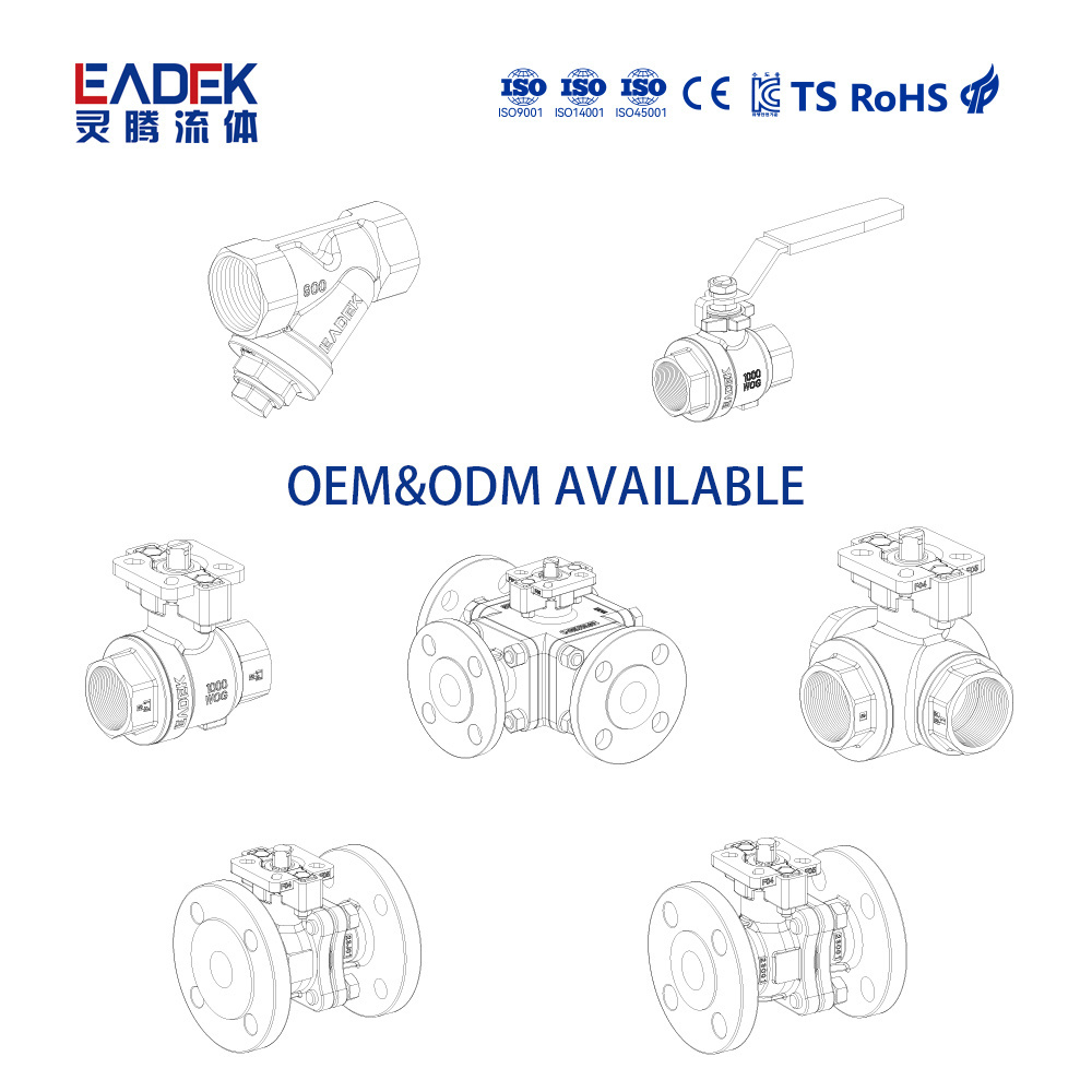 Class 150LB CF8 Stainless Steel Ball Valve Operating By Handle ANSI Stainless Steel Ball Valve