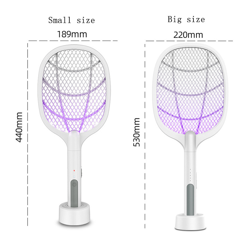 3000V Electric Mosquito KillerWith UV Lamp USB 1200mAh Rechargeable Bug Zapper Summer Fly Swatter Trap Home Bug Insect Racket/