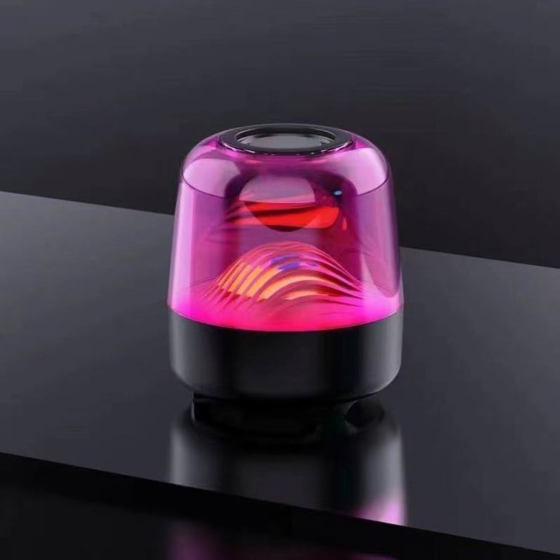 Dazzling lights wireless bt  speaker mobile computer subwoofer glazed small audio