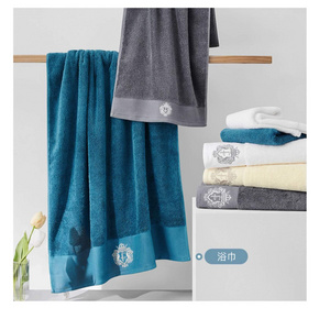 Luxury 100% Cotton Embroidered Face Towels Customized High Quality Bath Towels for Hotel Use Novelty Pattern