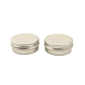 50ml lip balm containers wholesale 50g cosmetic aluminum jar Al tin metal packaging cookie tins 4 oz metal tins