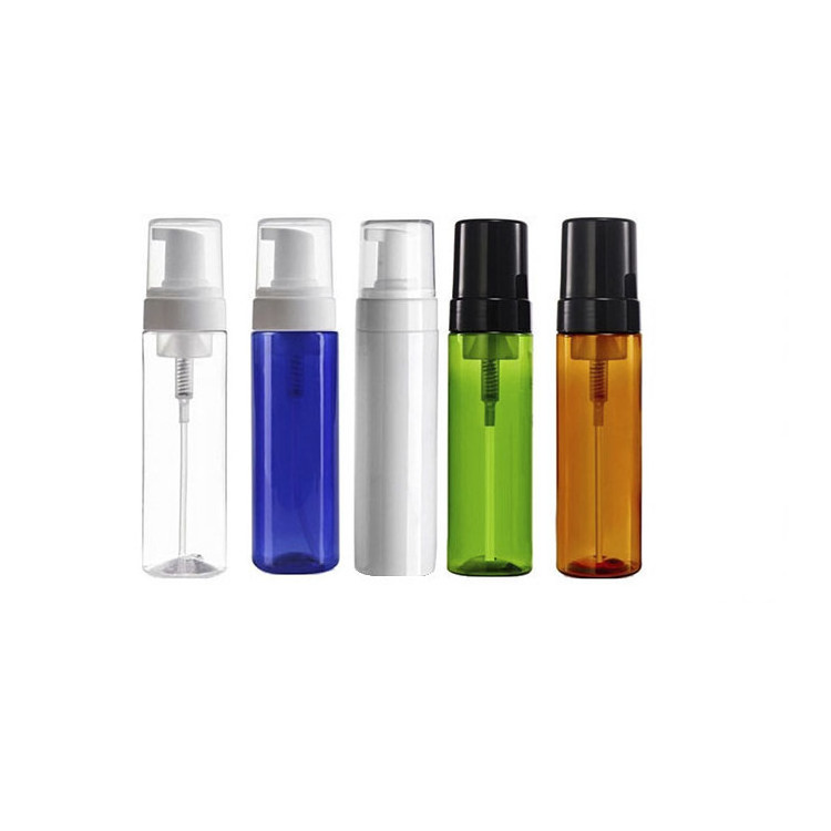 15ml 30ml 50ml 100ml 150ml 200ml amber cosmetic foaming pump bottle plastic foam pump bottle plastic soap foamer pump bottle