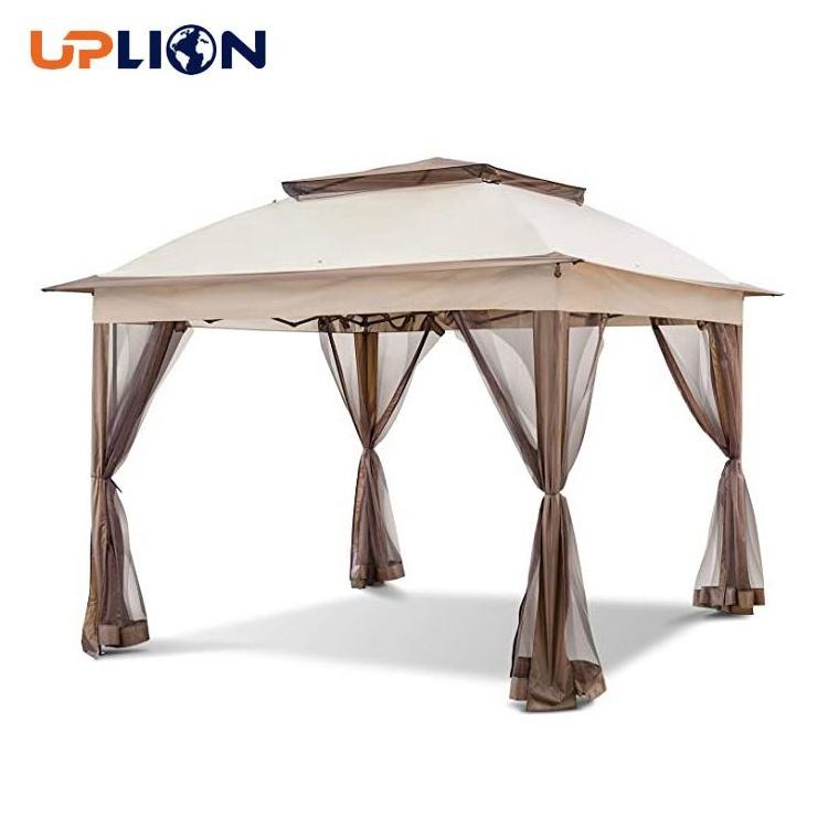 Uplion 3x3M Manufacturer Supply Waterproof Portable Iron Gazebo Tent With Mosquito Outdoor Gazebo Canopy Shelter