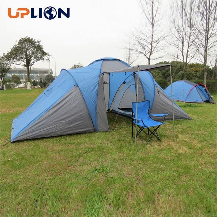 Uplion Six People Double Layers Two Bedrooms One Living Room Barbecue Tent Outdoor Tent Fun Camp Tent